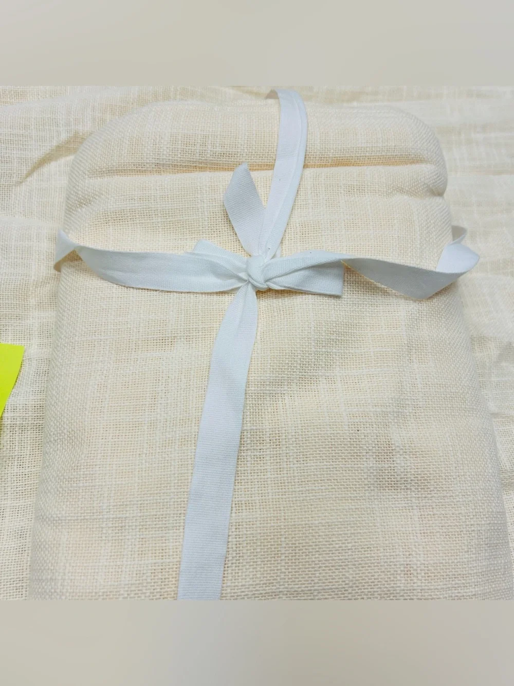 QUINCE Set Of 2 48x96 Cotton Sheer Curtains Ivory 8947
